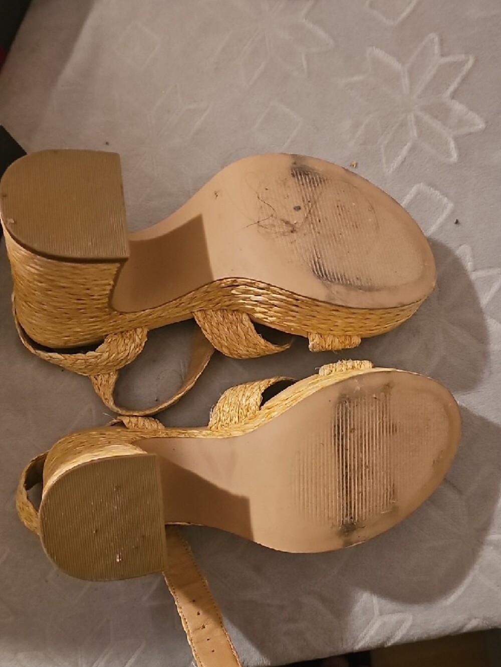 Steve Madden Braided Tan Strap Sandals - Picture 3 of 3